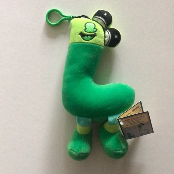🔵 3 /$15 - Bipple & The Alphabet Eurps!
Lizzie Eurp Letter L Green Stuffed Toy - Picture 11 of 11